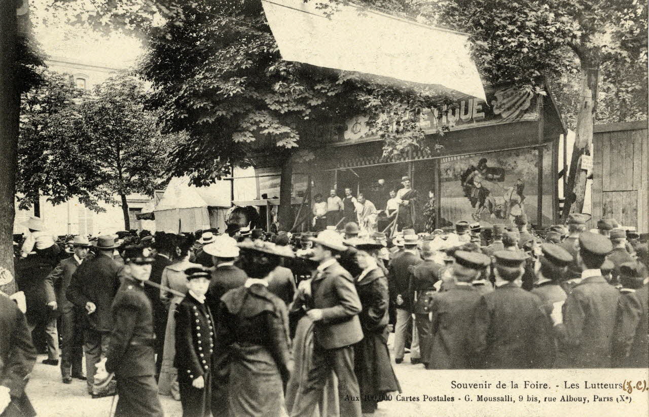 Souvenir de la foire. Les lutteurs (J.C). Sou.2.11.1 Photo