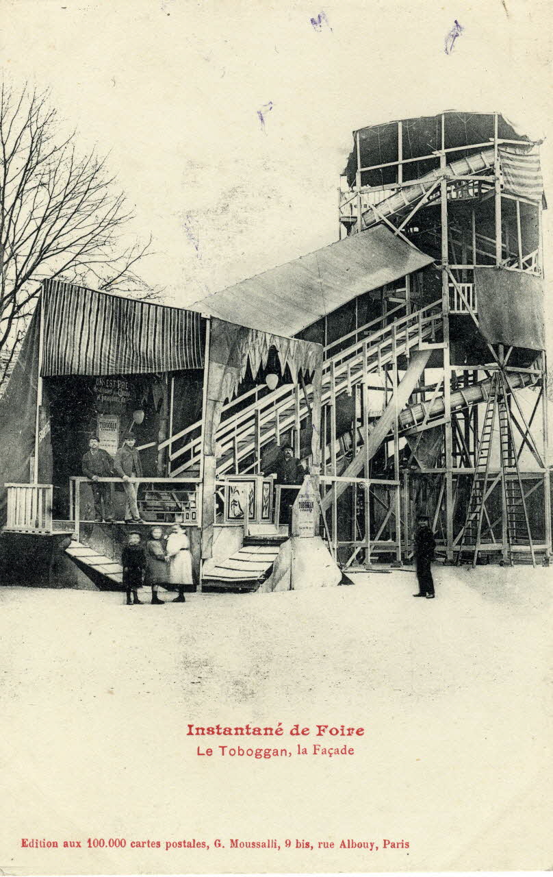Instantané de foire. Le toboggan. La façade. Sou.2.111.1 Photo