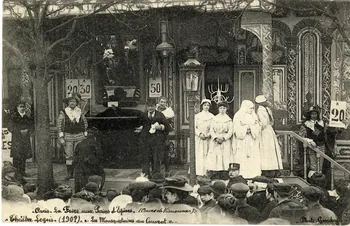 Gondry Paris. La Foire aux Pains d'Epices (Cours de Vincennes). Théâtre Legris (190?).  Les Mousquetaires au Couvent. Paris, Paris (75) 1895-1905 Sou.2.19.1 Photo