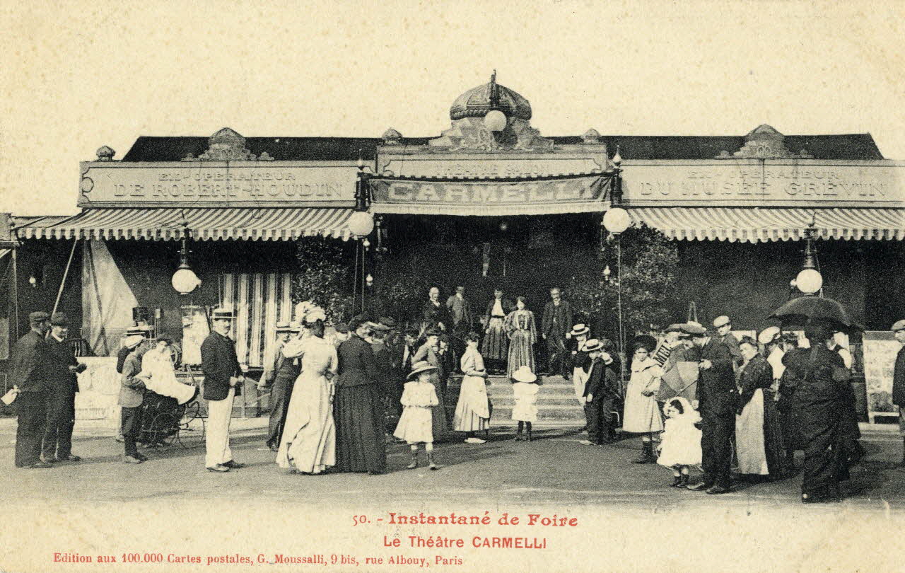 50. Instantané de foire. Le théâtre Carmelli. Sou.2.20.1 Photo