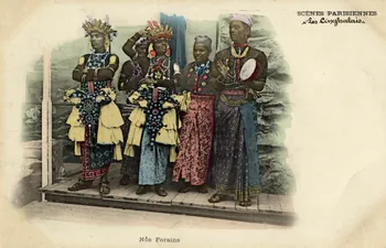 Scènes parisiennes. Les Cinghalais. Nos forains. Sou.2.36.2 Photo