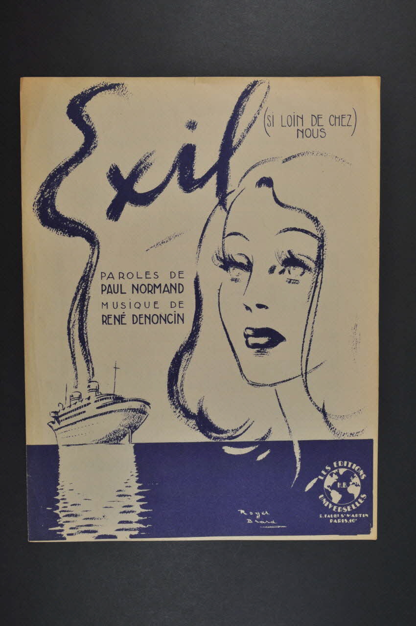 partition de musique Exil 1969.88.1455 Photo Mucem