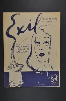 partition de musique Exil 1969.88.1455 Photo Mucem