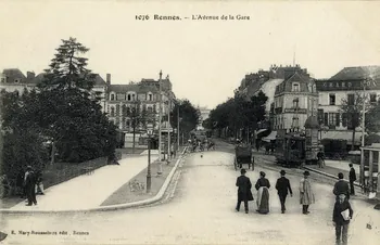 1076. Rennes. L'avenue de la gare. Sou.3.102.1  Photo