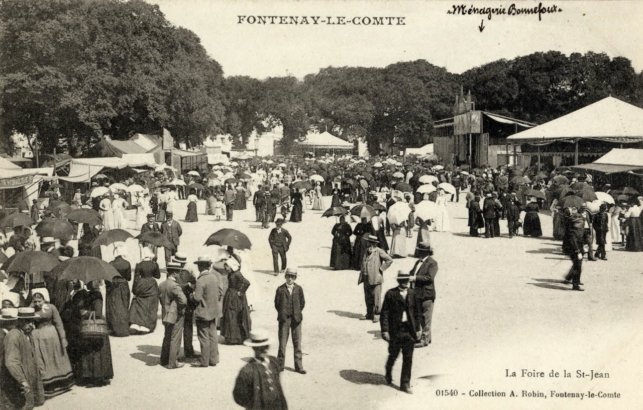 carte postale Fontenay-le-Comte. La foire de la saint Jean. Ménageire Bonnefont Sou.3.119.1 Photo