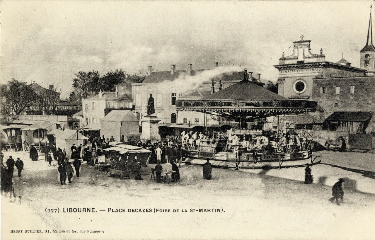 Libourne. Place Decazes (foire de la saint Martin). Sou.3.136.1 Photo