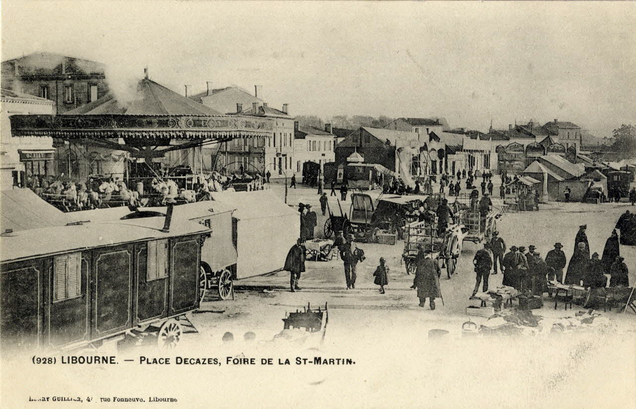 Libourne. Place Decazes (foire de la saint Martin). Sou.3.136.2 Photo