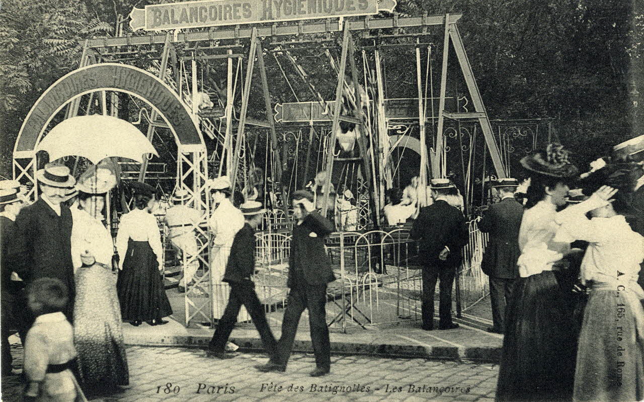 189. Paris. Fête des Batignolles. Les balançoires. Sou.3.22.2 Photo