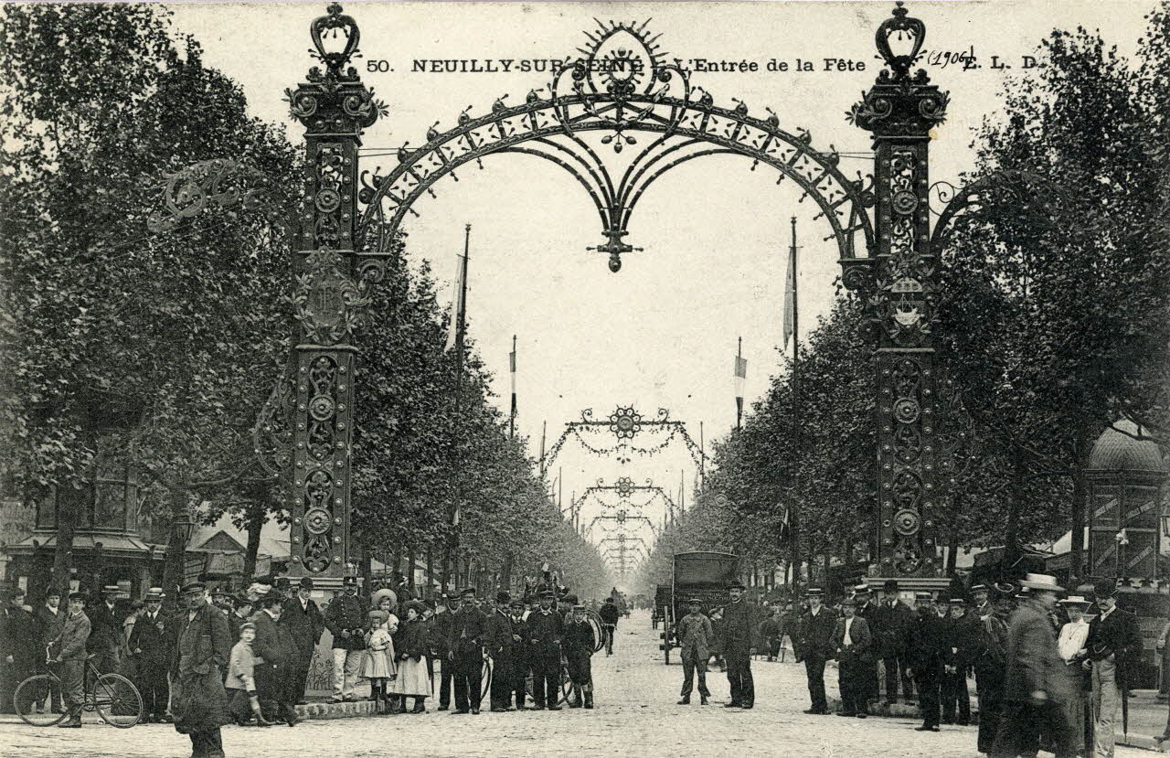 Ernest-Louis-Désiré Le Deley 50. Neuilly-sur-Seine. L'entrée de la fête (1906) Hauts-de-Seine, Paris (75) 1906 Sou.3.40.2 Photo