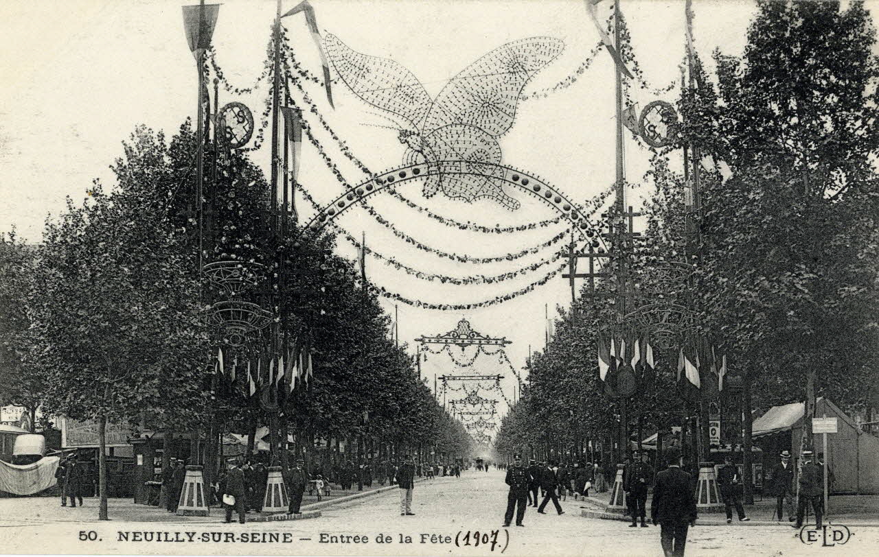Ernest-Louis-Désiré Le Deley 50. Neuilly-sur-Seine. Entrée de la fête (1907) Hauts-de-Seine, Paris (75) 1907 Sou.3.43.1 Photo