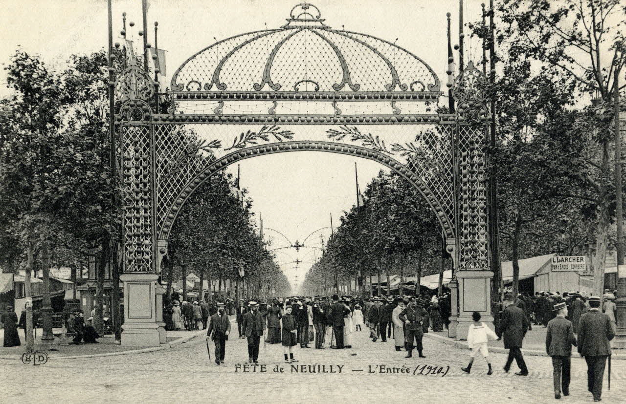 Ernest-Louis-Désiré Le Deley Fête de Neuilly. L'entrée (1910). Hauts-de-Seine, Paris (75) 1910 Sou.3.49.1 Photo