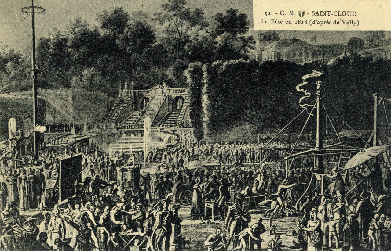 52. Saint-Cloud. La fête en 1818 (d'après Velly) Sou.3.60.2 Photo