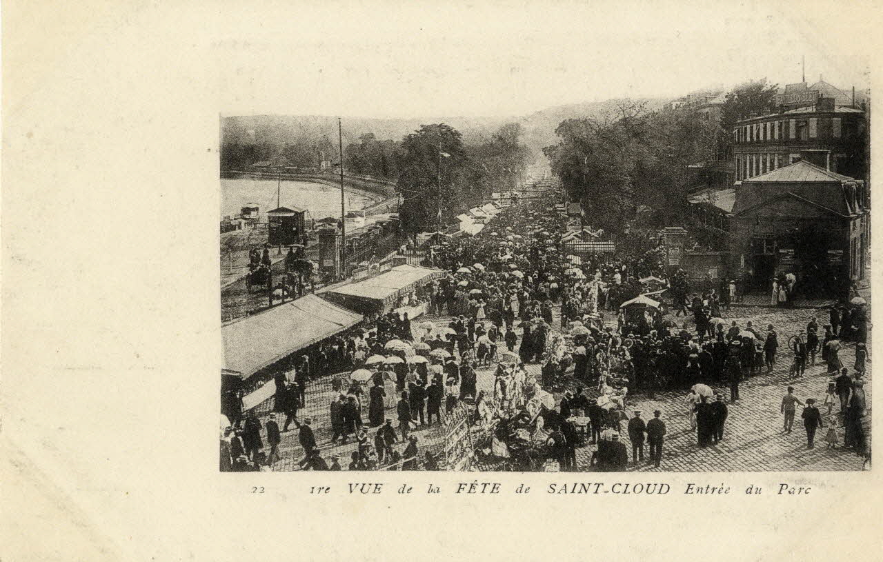 22. Première vue de la fête de Saint-Cloud. Entrée du Parc Sou.3.65.1 Photo