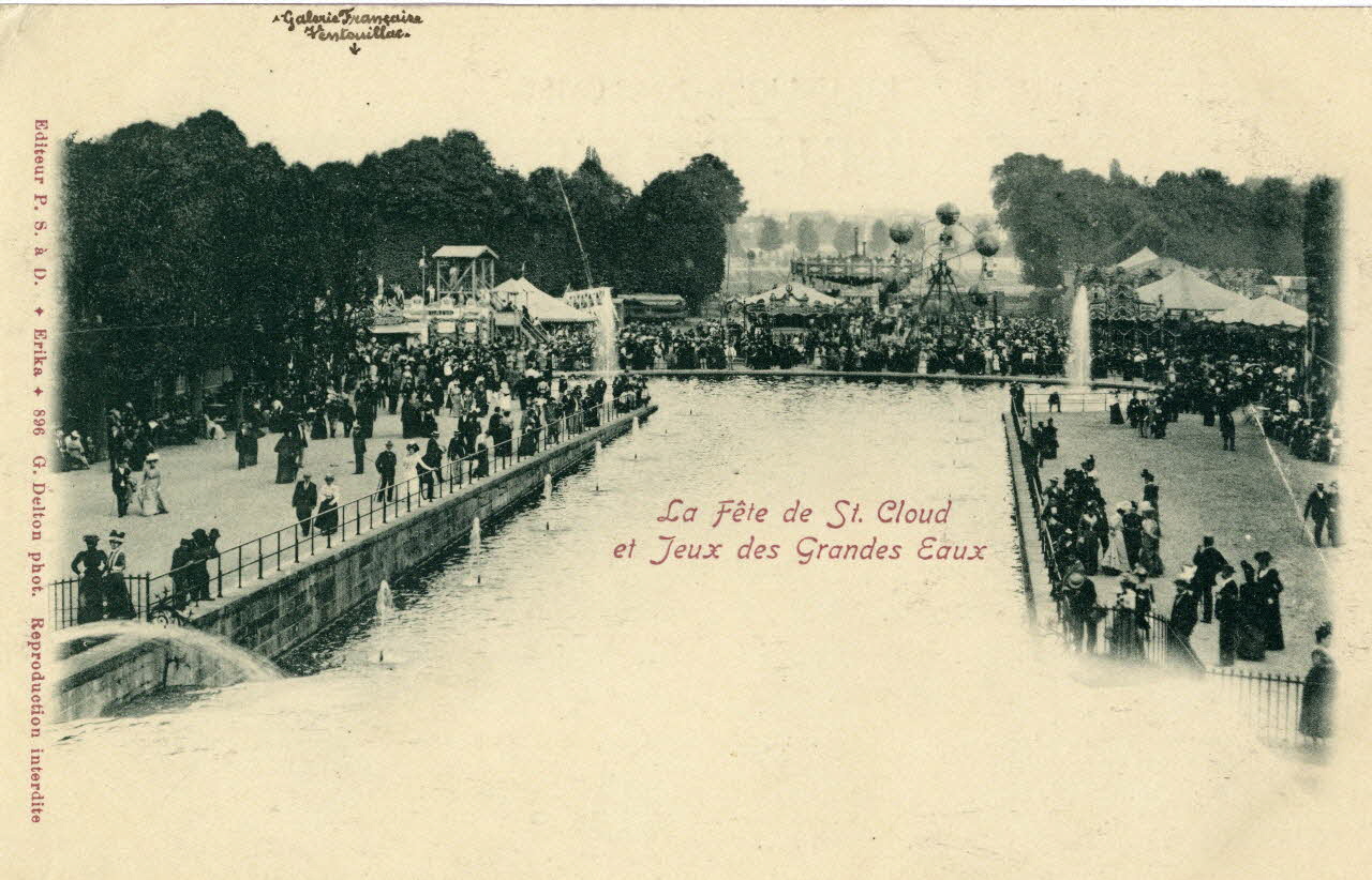 La fête de Saint-Cloud et jeux des grandes eaux. Galerie française Ventouillac Sou.3.68.1 Photo
