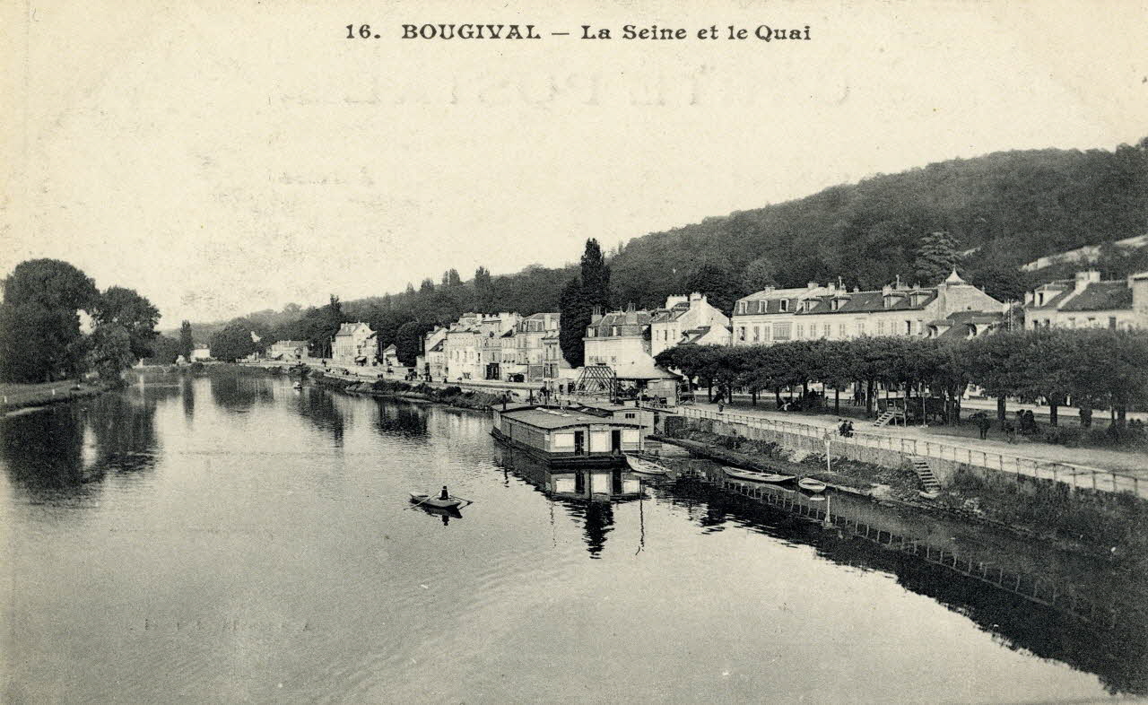 16. Bougival. La Seine et le Quai. Sou.3.78.2 Photo