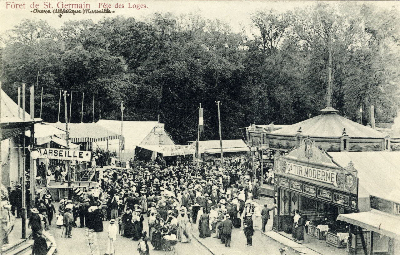 Forêt de Saint-Germain. Fête des Loges. Arène athlétique Marseille Sou.3.83.2 Photo