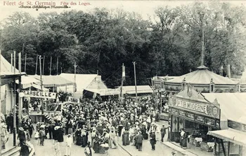 Forêt de Saint-Germain. Fête des Loges. Arène athlétique Marseille Sou.3.83.2  Photo