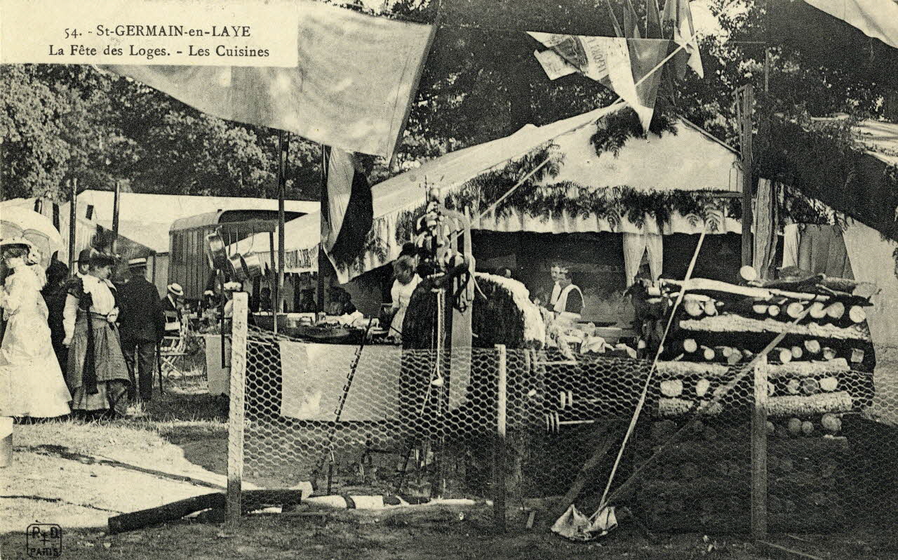 54. Saint-Germain-en-Laye. Fête des loges. Les cuisines Sou.3.90.2 Photo