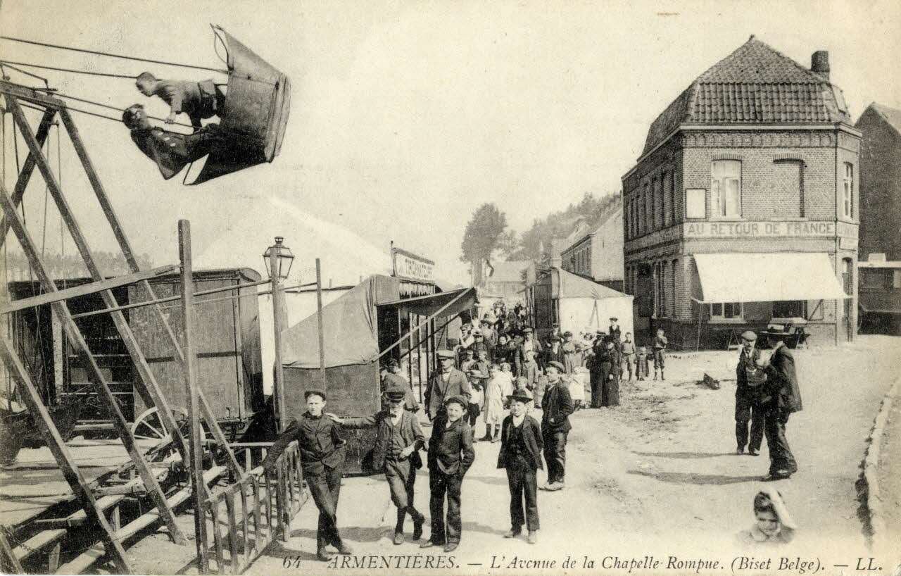 64. Armentières. L'avenue de la Chapelle Rompue (Biset belge). Sou.3.96.1 Photo