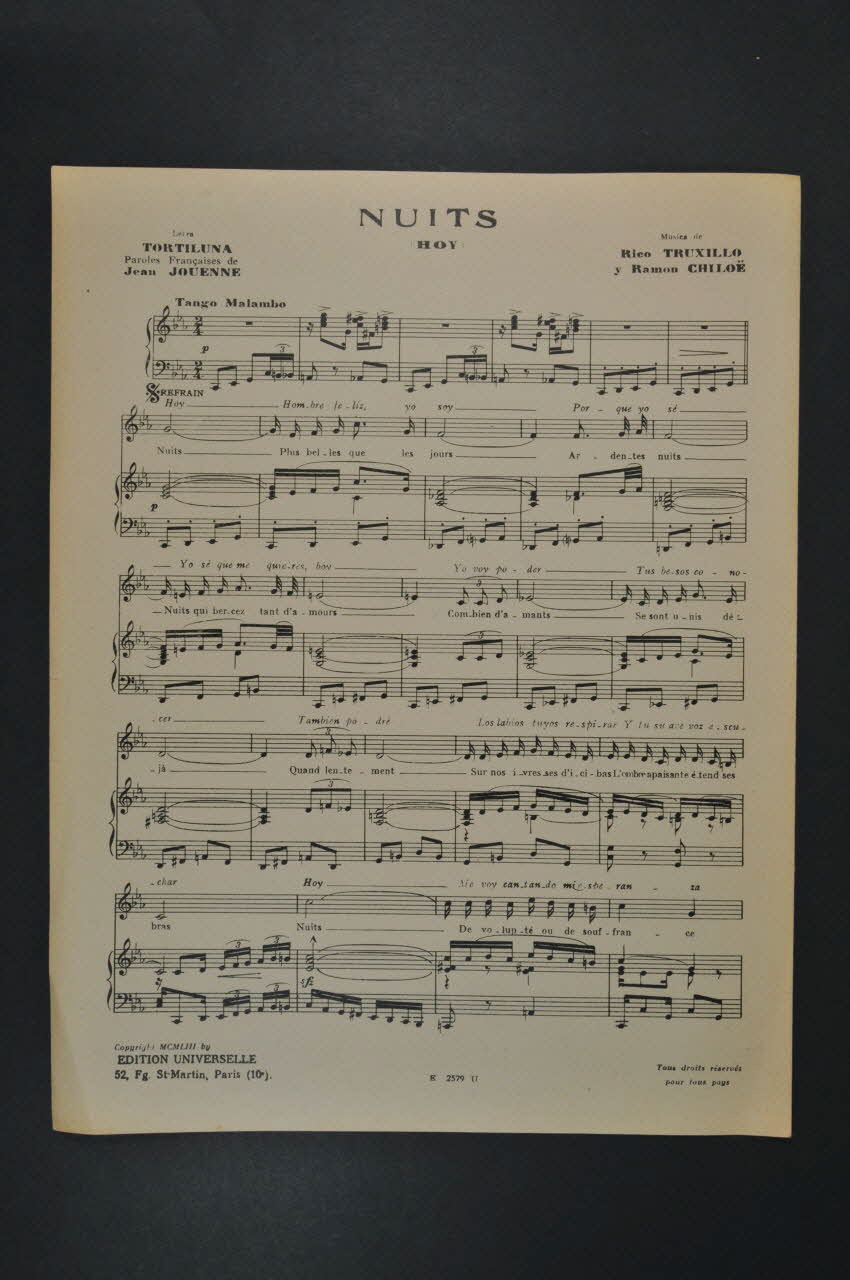 chanson petit format 1969.88.1469.2 Photo Mucem