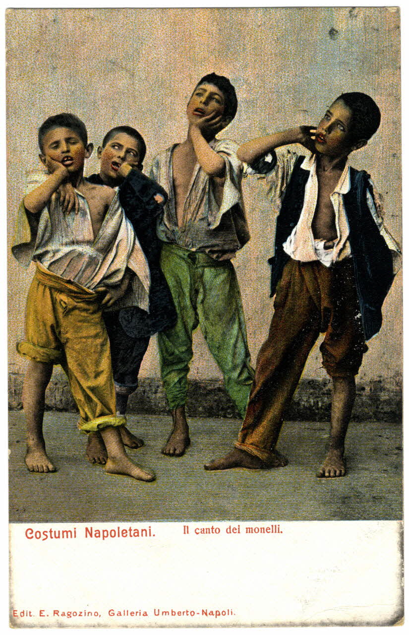 Costumi napoletani. Il canto dei monelli Sou.30.7.2 Photo