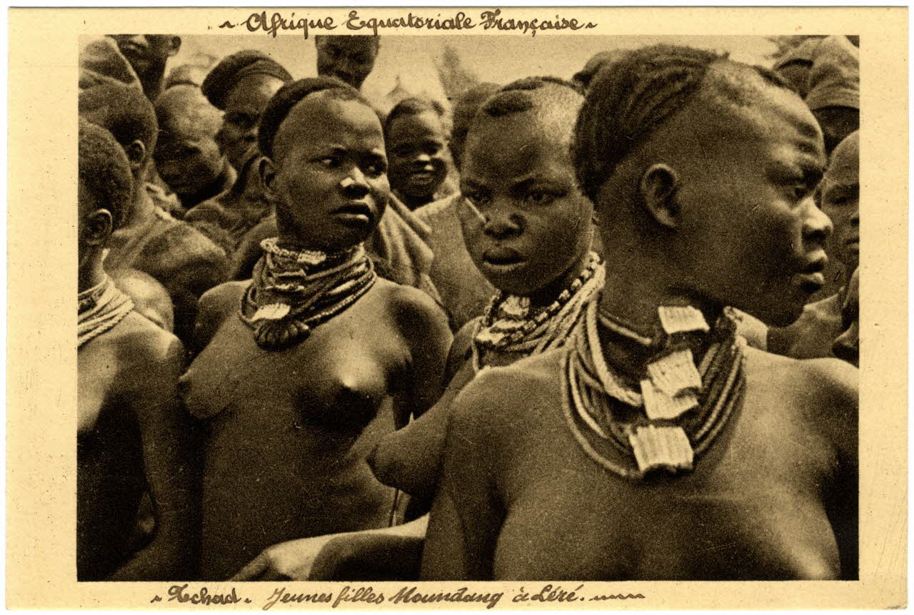Afrique équatoriale française. Tchad. Jeunes filles Moundang à Léré Sou.31.1.3 Photo