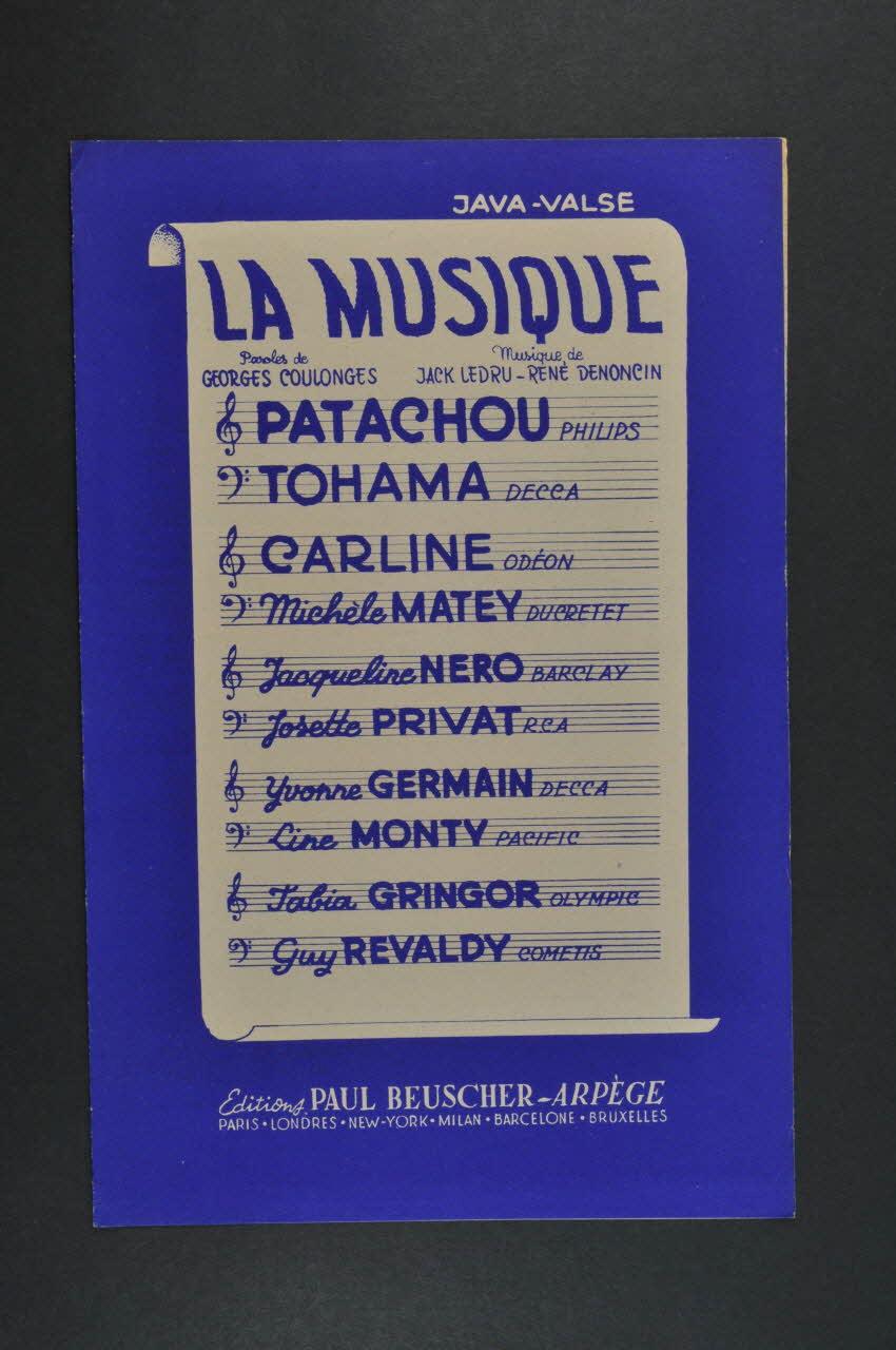partition de musique petit format 1969.88.147 Photo Mucem