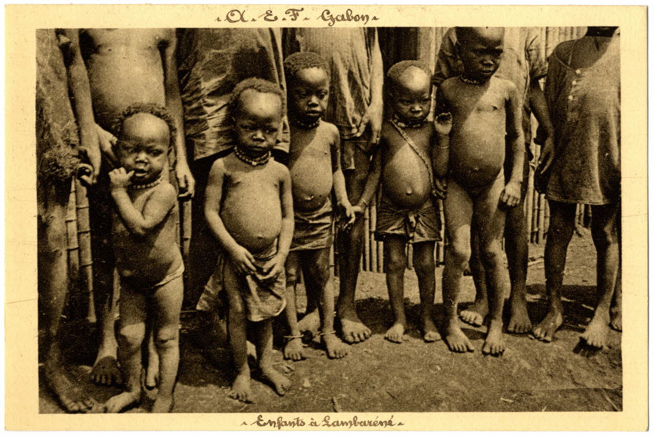 A.E.F. Gabon. Enfants en Lambaréné Sou.31.12.2 Photo
