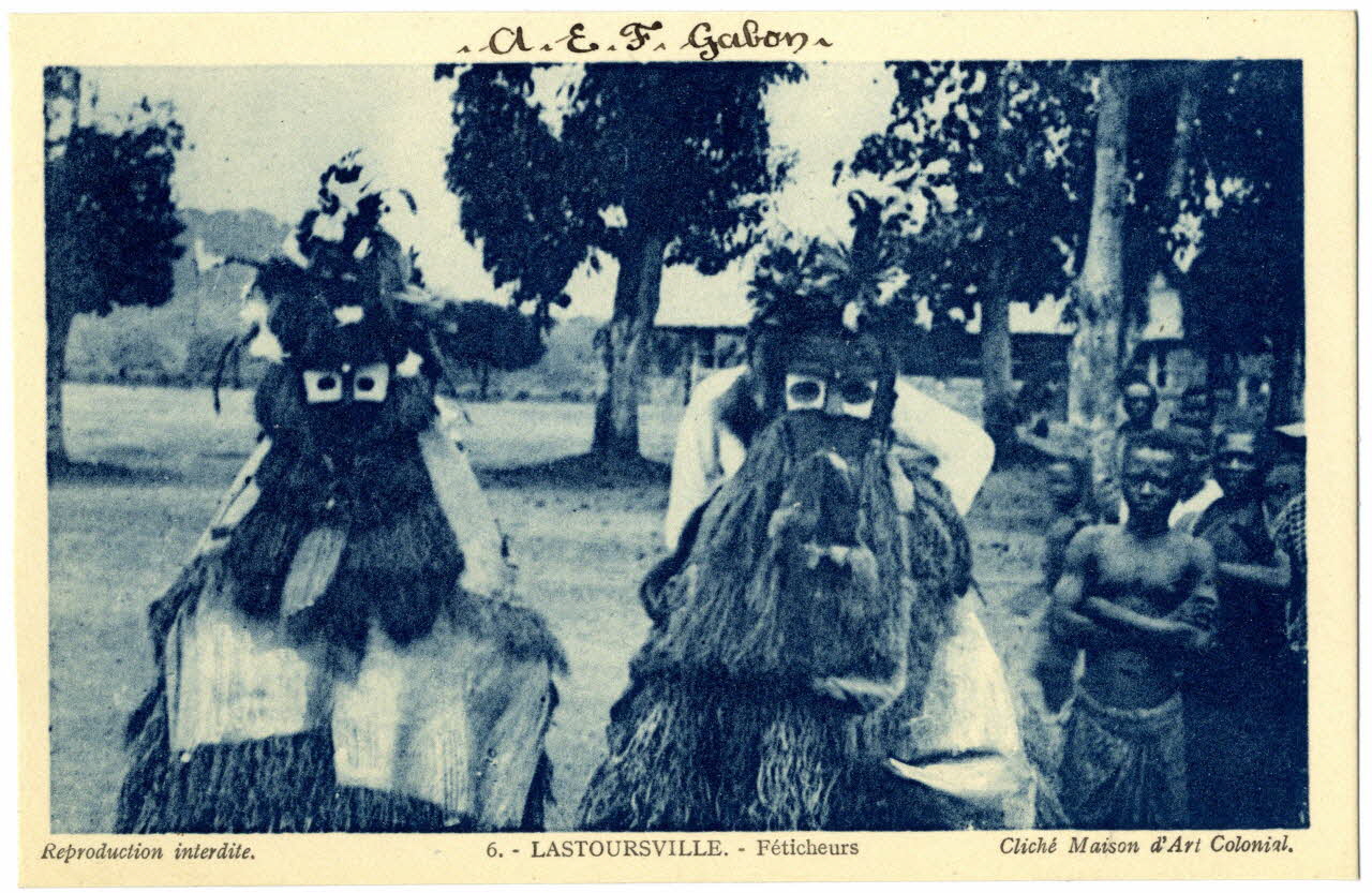A.E.F. Gabon.  Lastoursville. Féticheurs Sou.31.17.2 Photo