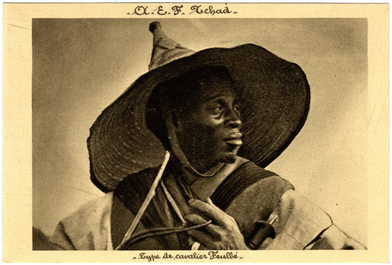 A.E.F. Tchad. Type de cavaliers Foulbé Sou.31.3.2 Photo