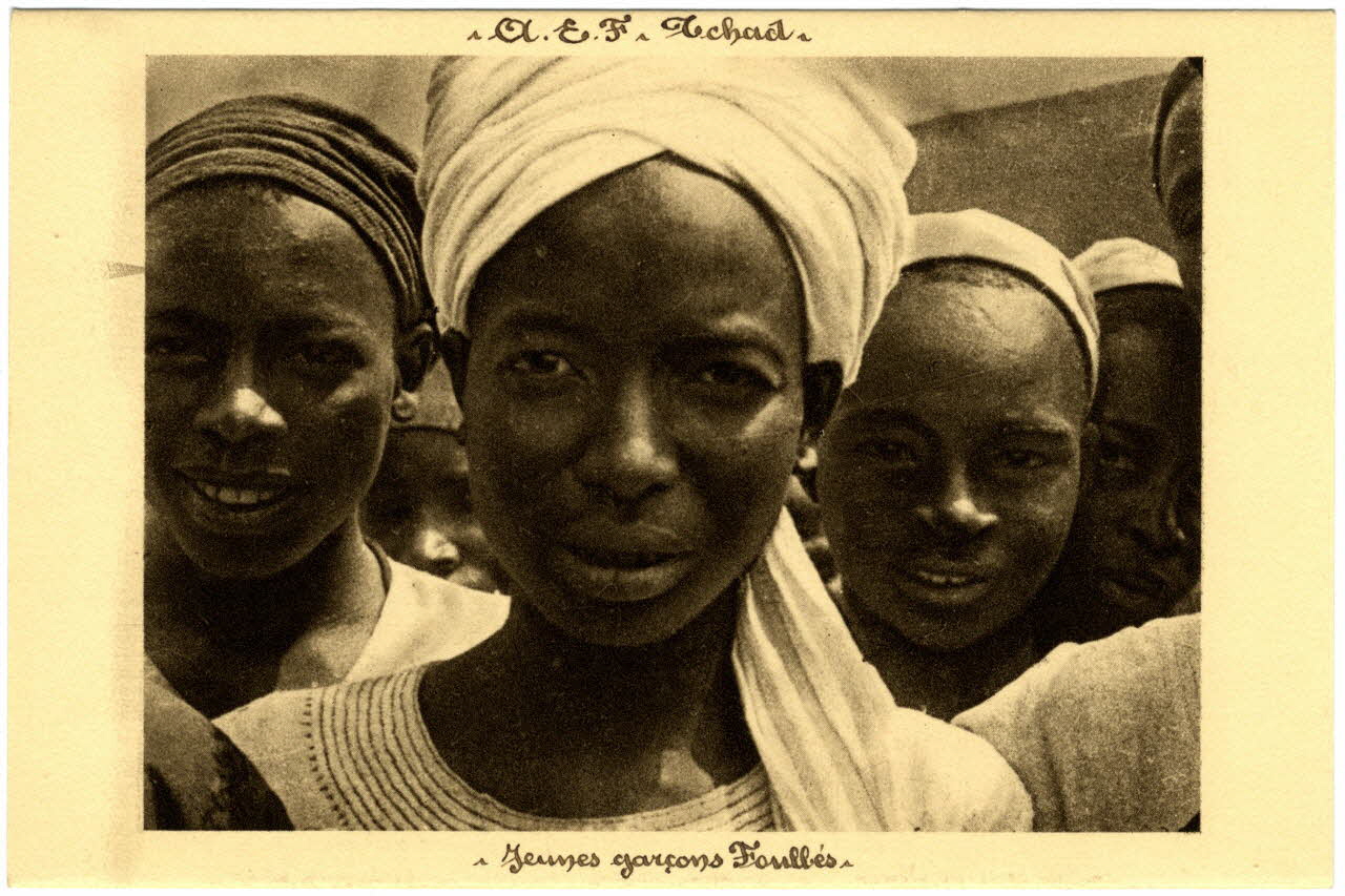 A.E.F. Tchad. Jeunes garçons Foulbé Sou.31.4.1 Photo