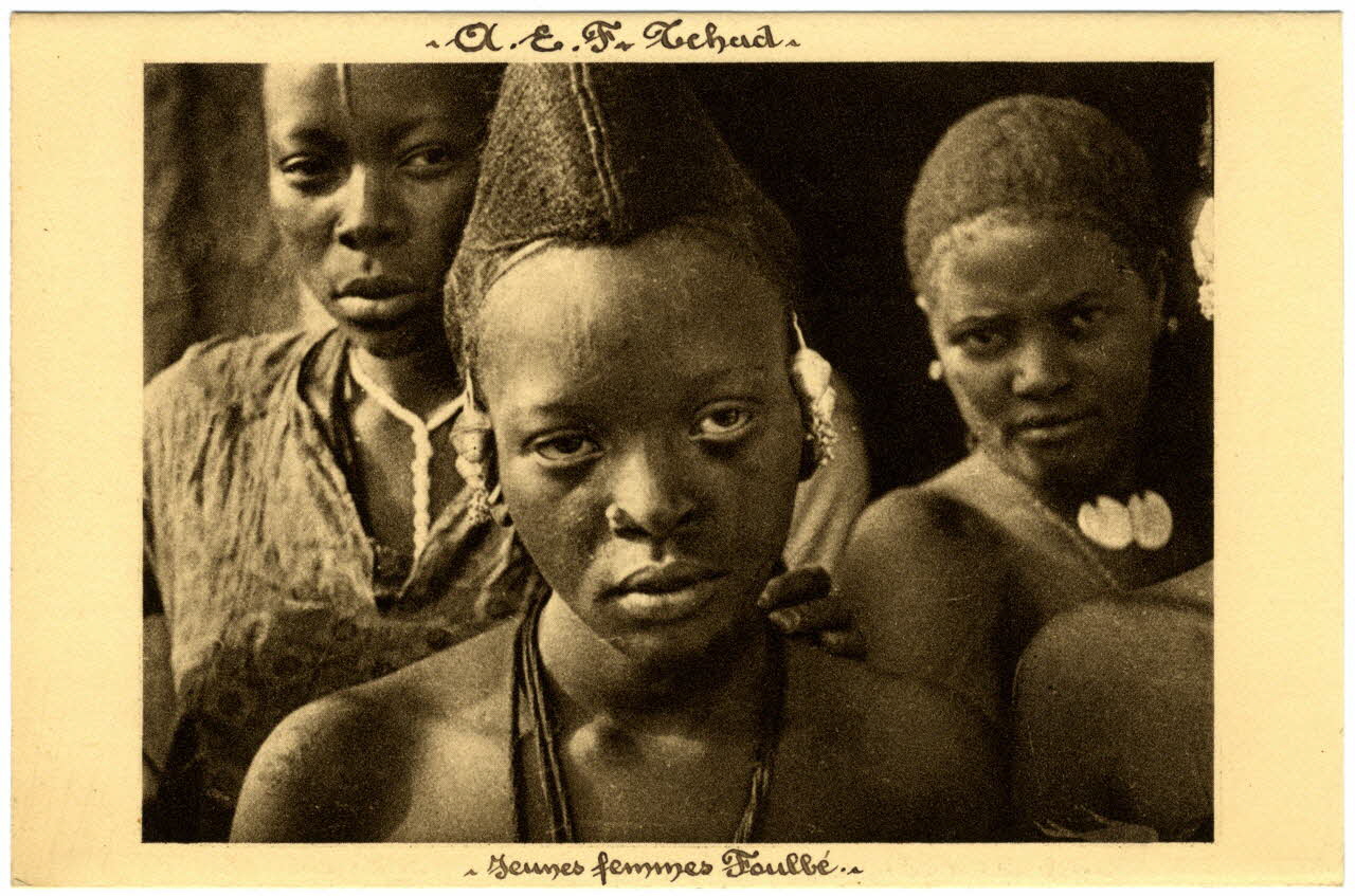 A.E.F. Tchad. Jeunes femmes Foulbé Sou.31.4.2 Photo