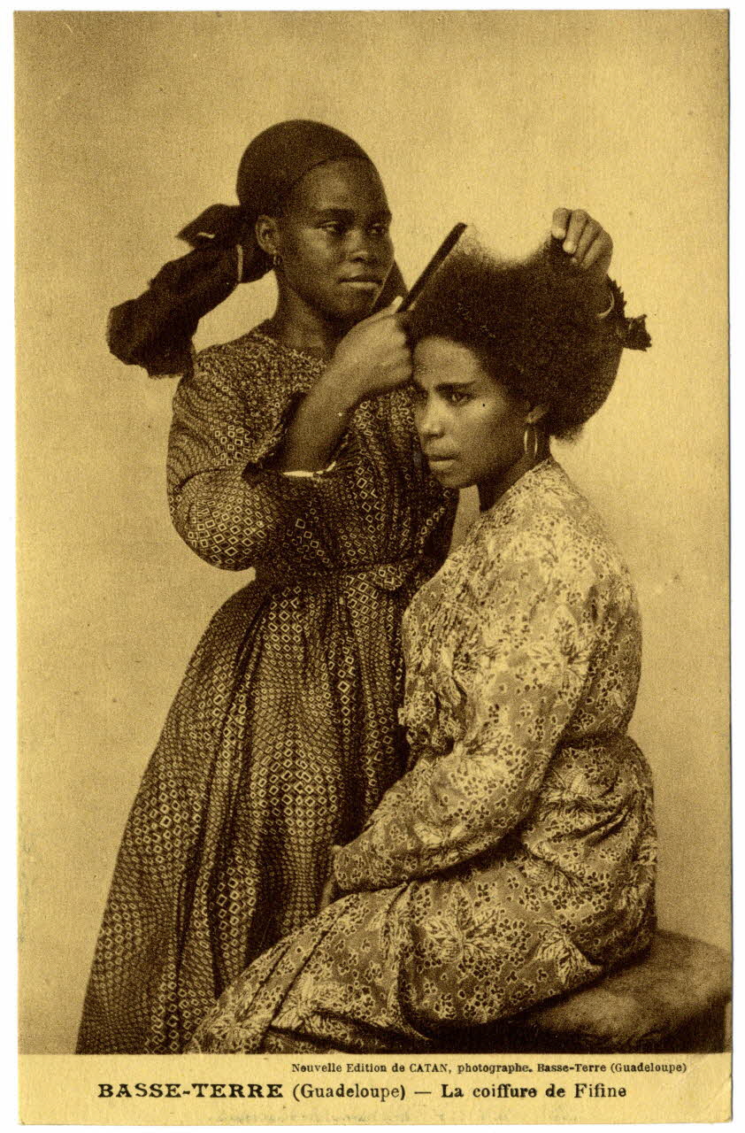 Basse Terre (Guadeloupe). La coiffure de Fifine Sou.31.73.1 Photo