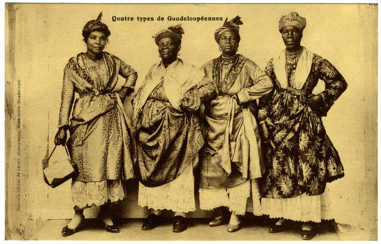 Quatre type de guadeloupéennes Sou.31.74.2 Photo