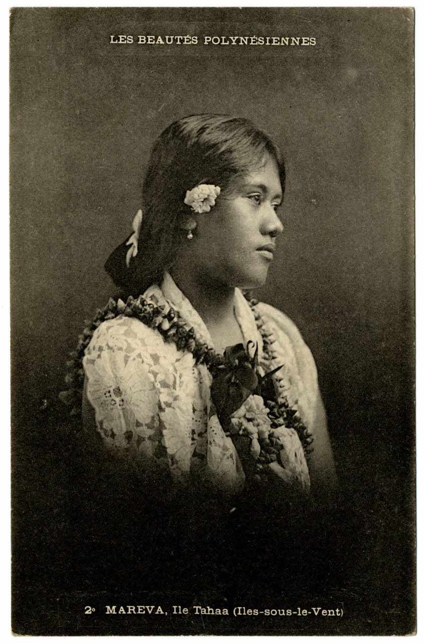 Les beautés polynésiennes. Mareva, île Tahaa (îles-sous-le-Vent) Sou.31.81.3 Photo