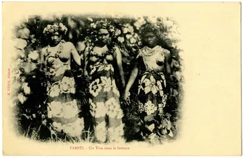 Tahiti. Un trio dans la brousse Sou.31.82.2  Photo
