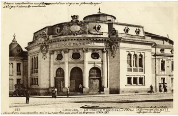 L. Lévy 123. Limoges. Le cirque municipal (1914) pendant les hostilités, il fut occupé par les réfugiés d'Afrique du Nord (cirque construit en remplacement d'un cirque en planches qui s'érigeait dans les environs). Avant son inauguration qui n'eut pas lieu par suite de la guerre 1914-1918 Haute-Vienne, Paris (75) 1914 Sou.5.14.1  Photo