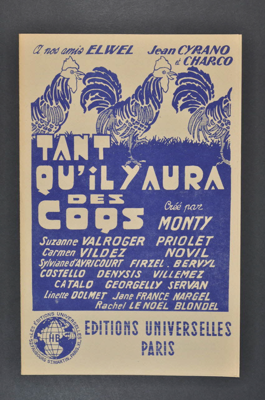 partition de musique petit format 1969.88.1484 Photo Mucem