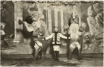 Anonyme Ménagerie Frank C. Bostock. Hippodrome de Paris Saison 1904-1905. Dompteur Chas Miller Paris 1904-1905 Sou.7.30.2 Photo