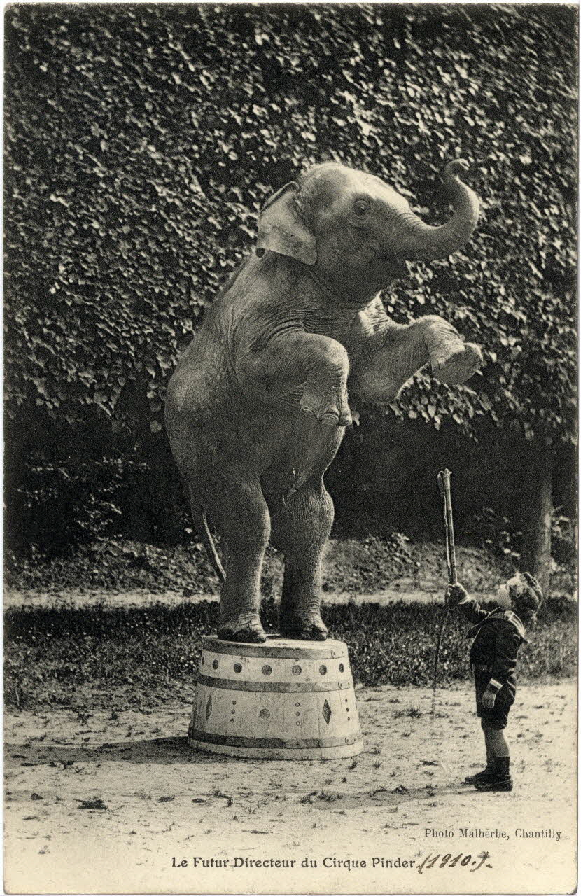 Malherbe Le futur directeur du cirque Pinder (1910) Chantilly (60) 1910 Sou.8.16.1 Photo