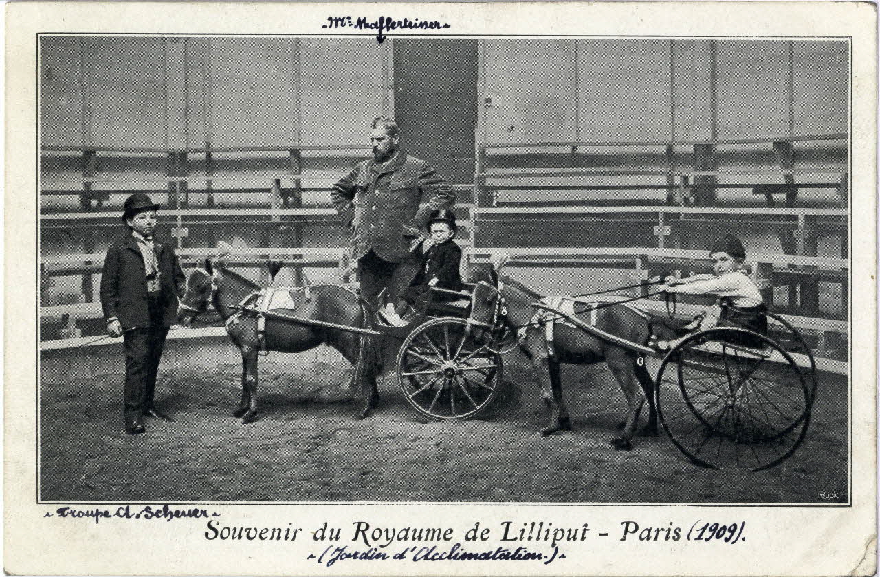 Ruck Jardin d'acclimatation. Souvenir du royaume de Lilliput (1909). Troupe A.Scherer. Paris 1909 Sou.8.50.2 Photo