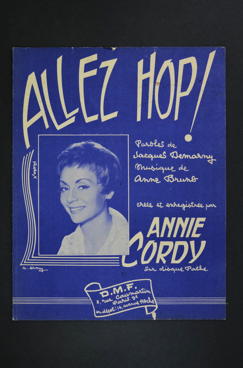 Jacques Demarny ; Anne Bruno ; Annie Cordy ; D.M.F chanson petit format 1960 1969.88.1491 Photo Mucem