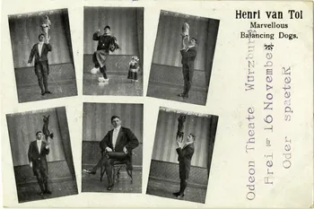 Henri Von Toi. Marvellous balancing dogs. Sou.9.91.2 Photo