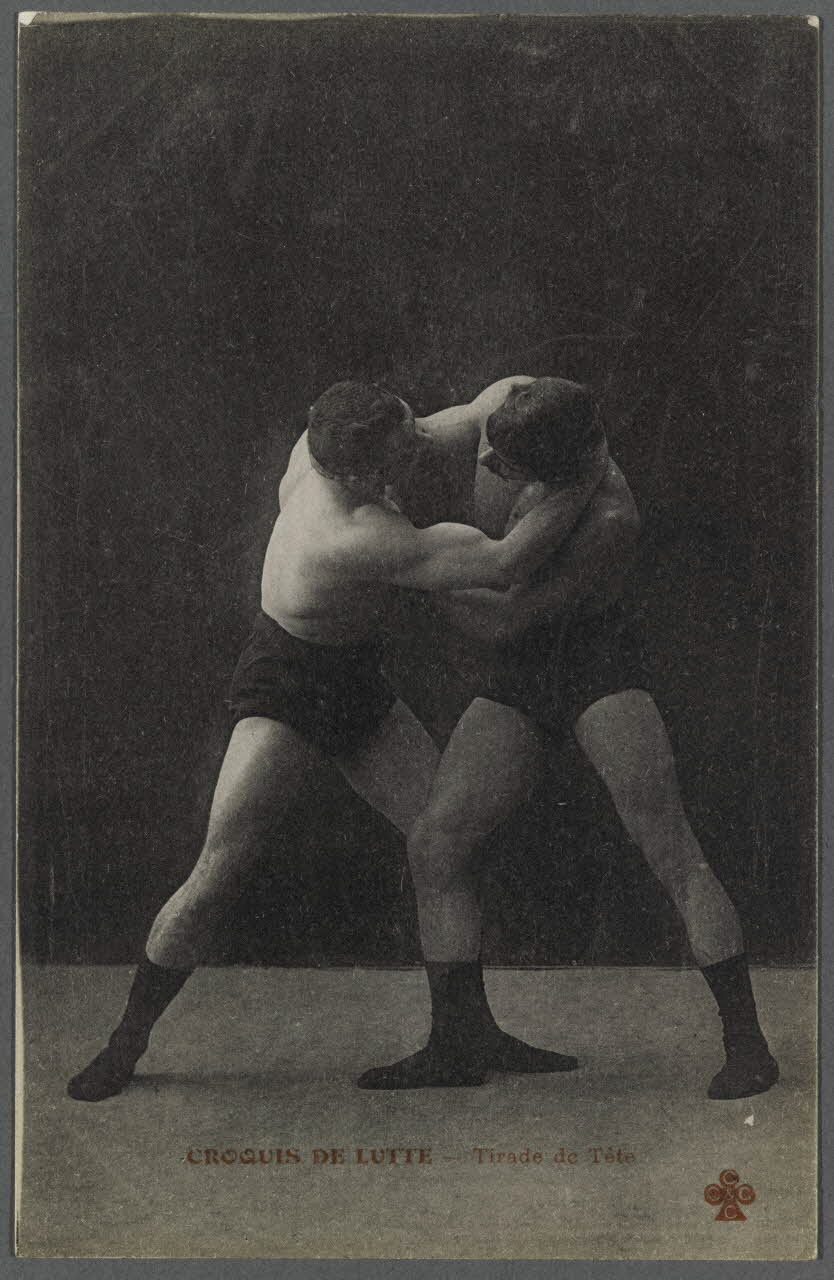 Croquis de lutte.  Tirade de tête Sou.A.1332 Photo