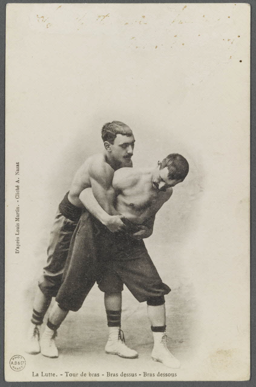 La lutte. Tour de bras. Bras dessus. Bras dessous Sou.A.1333 Photo