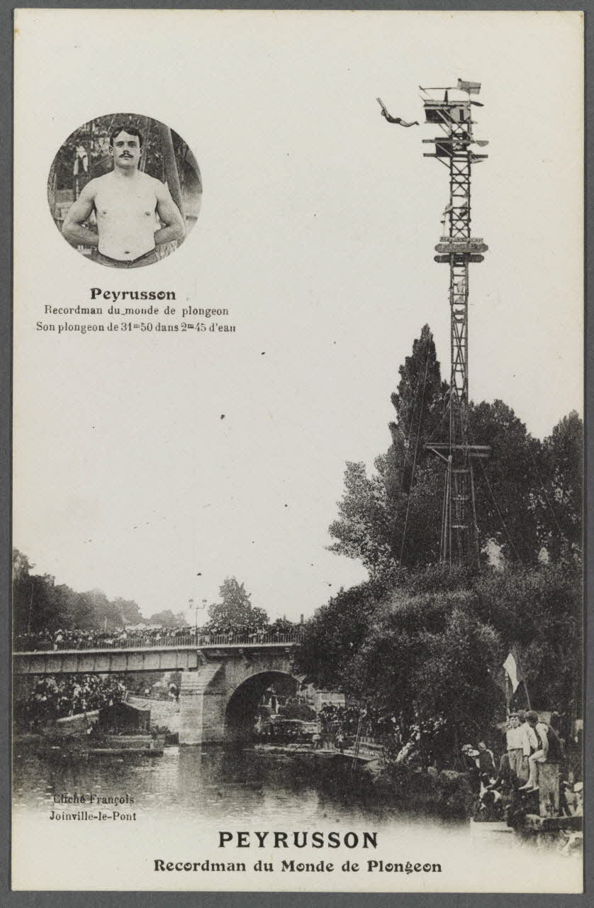 Peyrusson. Recordman du monde de plongeon Sou.A.1360 Photo