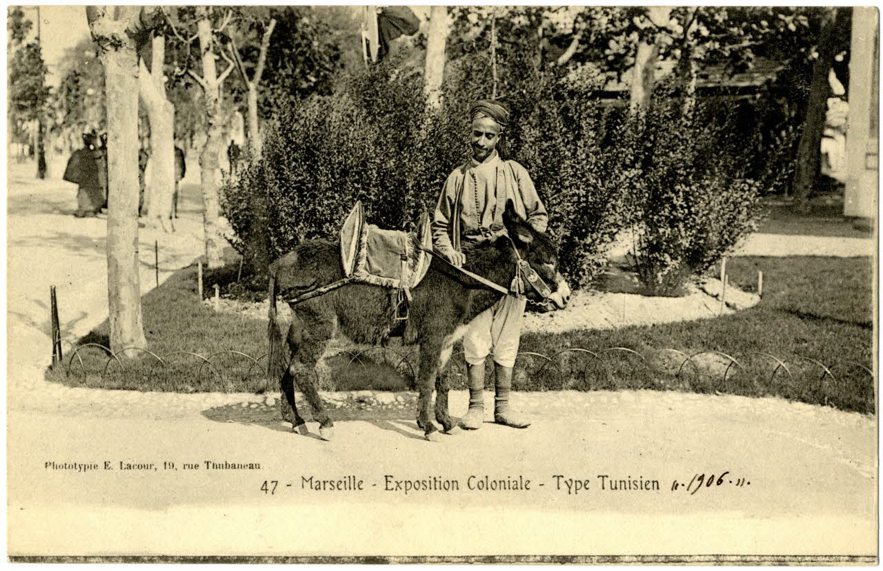 Lacour 1906. Marseille. Exposition coloniale. Type tunisien Provence-Alpes-Côte d'Azur, France 1906 Sou.B.15 Photo