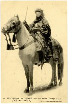 Lévy Exposition coloniale. 1907. (Nogent-sur-Marne) Cavalier touareg Val-de-Marne, Paris (75) 1907 Sou.B.18 Photo