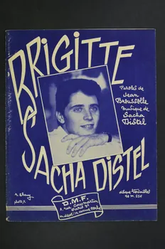 Jean Broussolle ; Sacha Distel ; D.M.F chanson petit format 1958 1969.88.1498  Photo Mucem