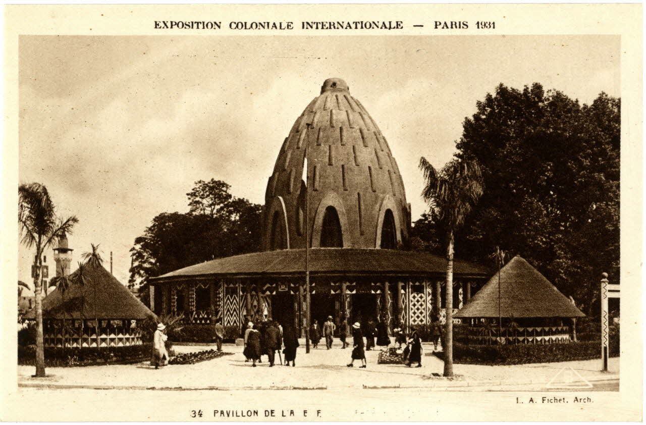 Braun et Cie Exposition coloniale internationale. Paris 1931. Pavillon de l'A.E.F. Fichet, architecte Paris, Paris (75) 1931 Sou.B.27 Photo